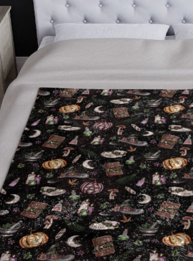 Samhain Crushed Velvet Blanket