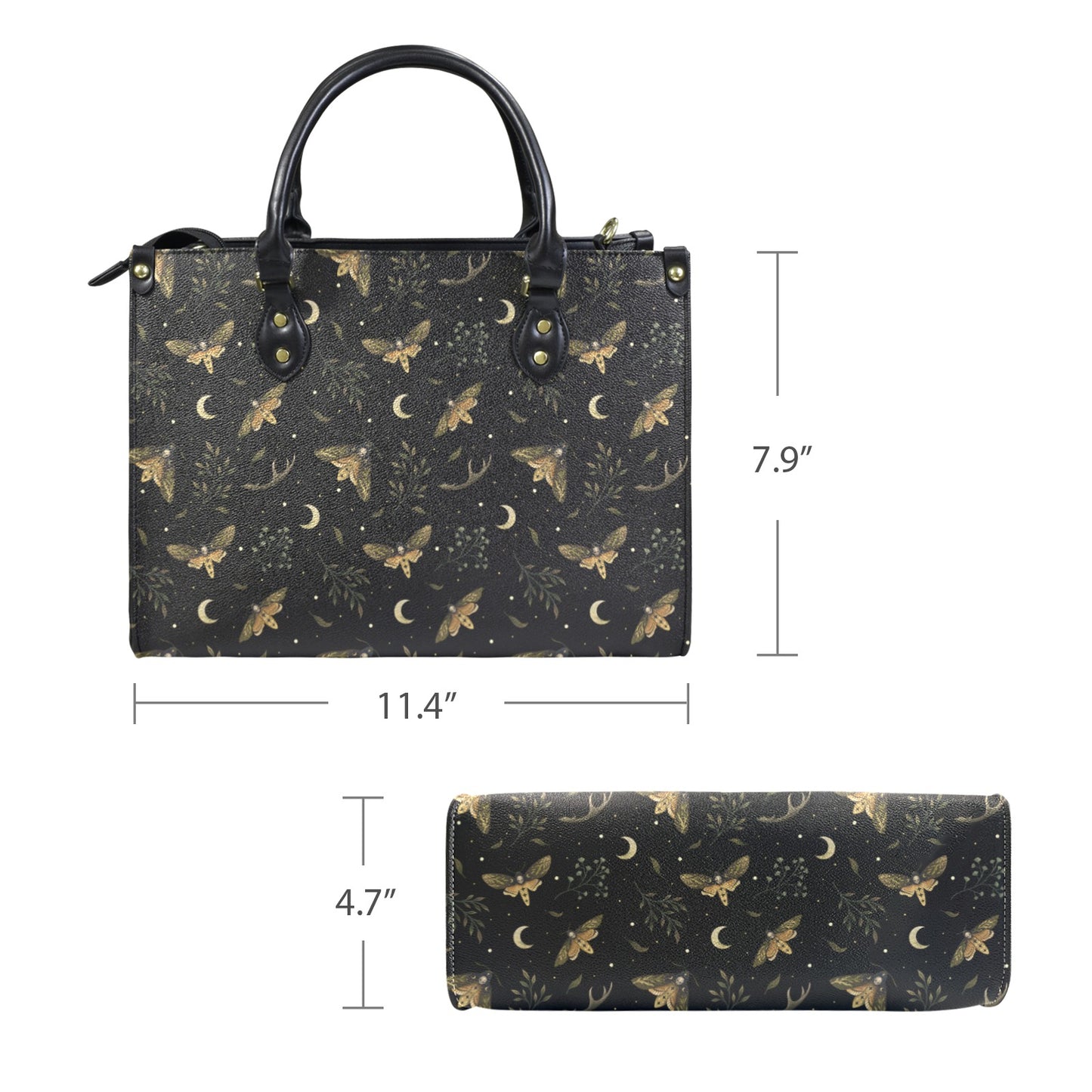 Vegan Leather Structured Tote