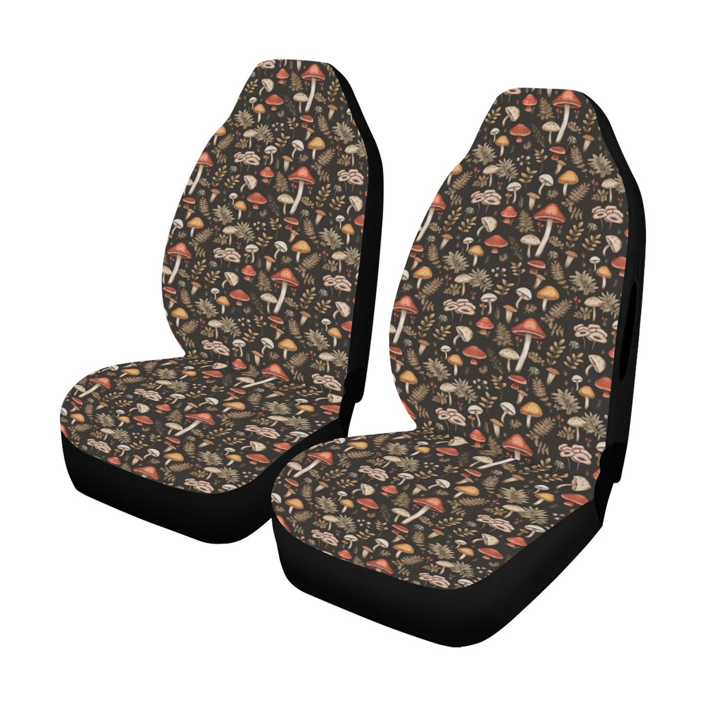 Dark Mushroom Car Seat Covers