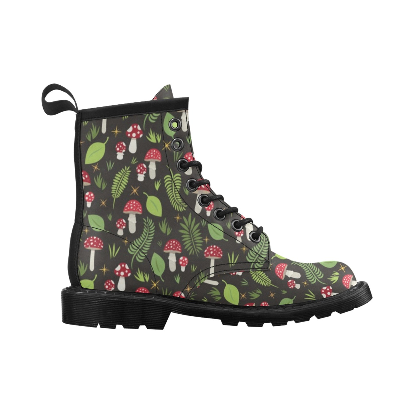 Mushrooms and Ferns Vegan Leather Boots