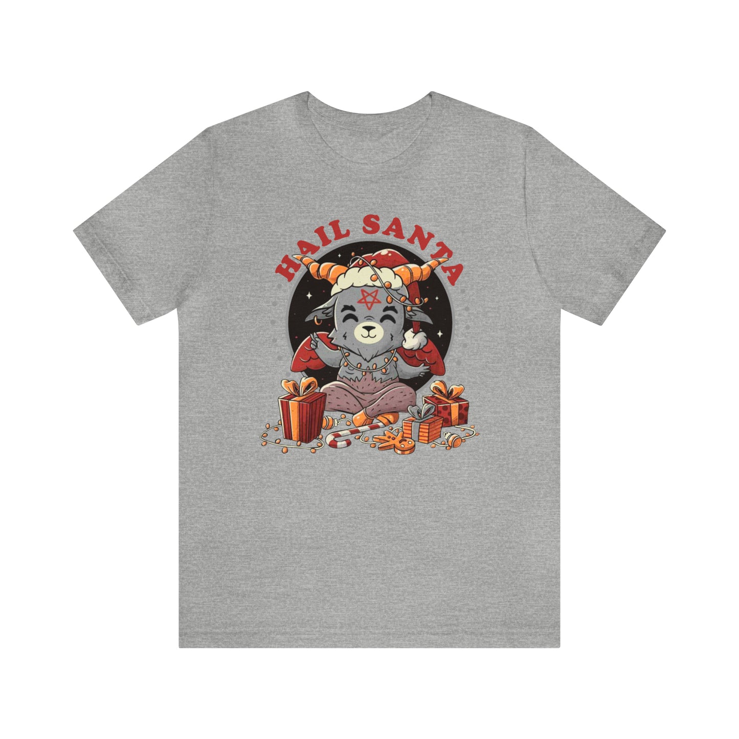 Baby Baphomet Hail Santa T-Shirt