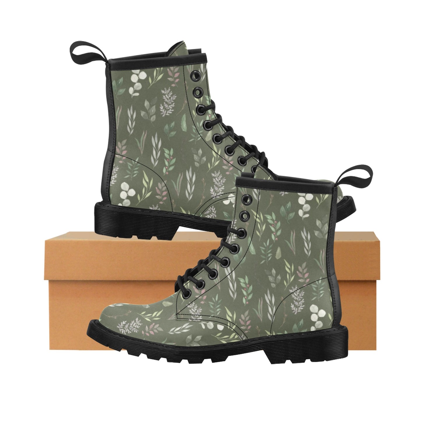 Cottage Greenery Vegan Leather Boots