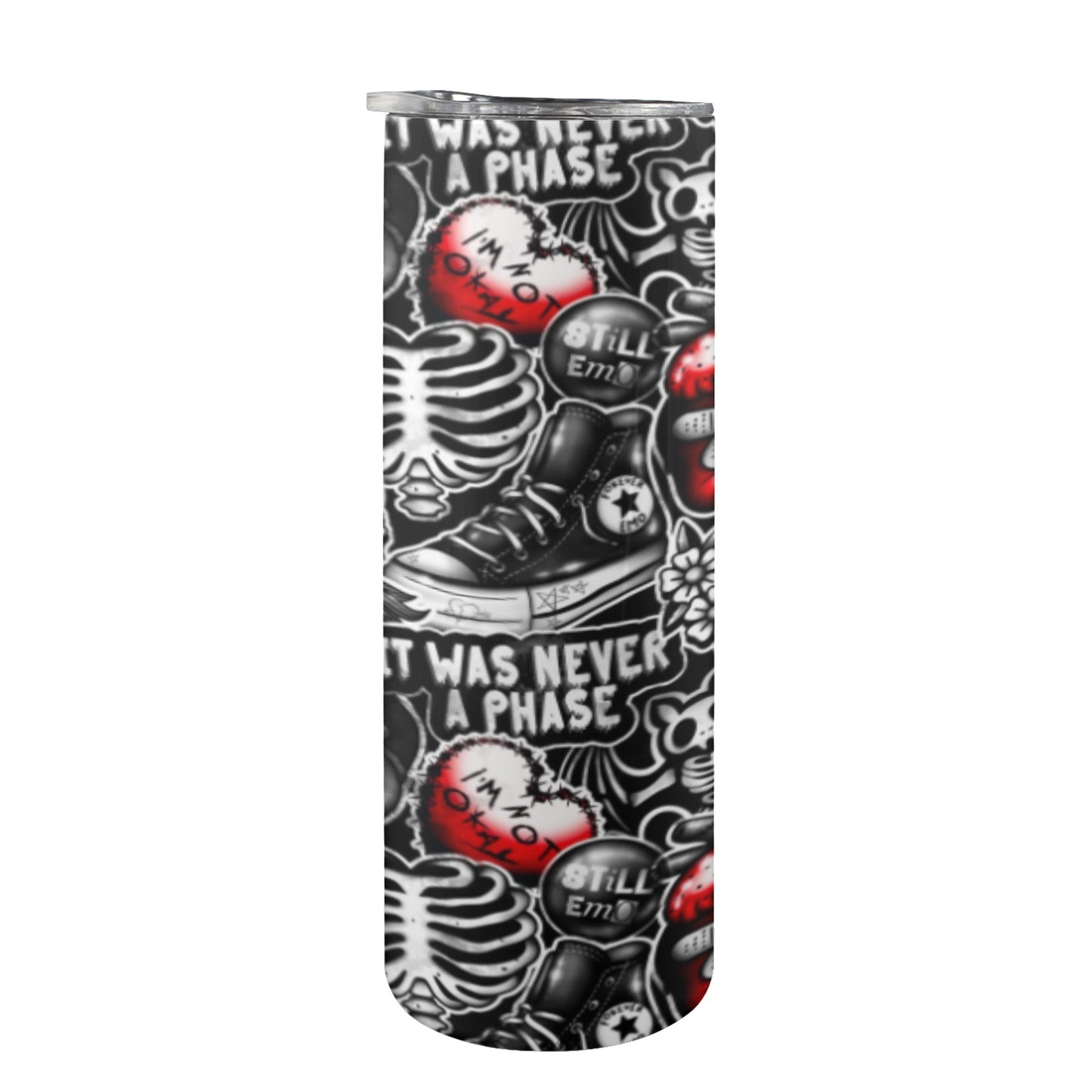 Emo Parade Skinny Straw Tumbler