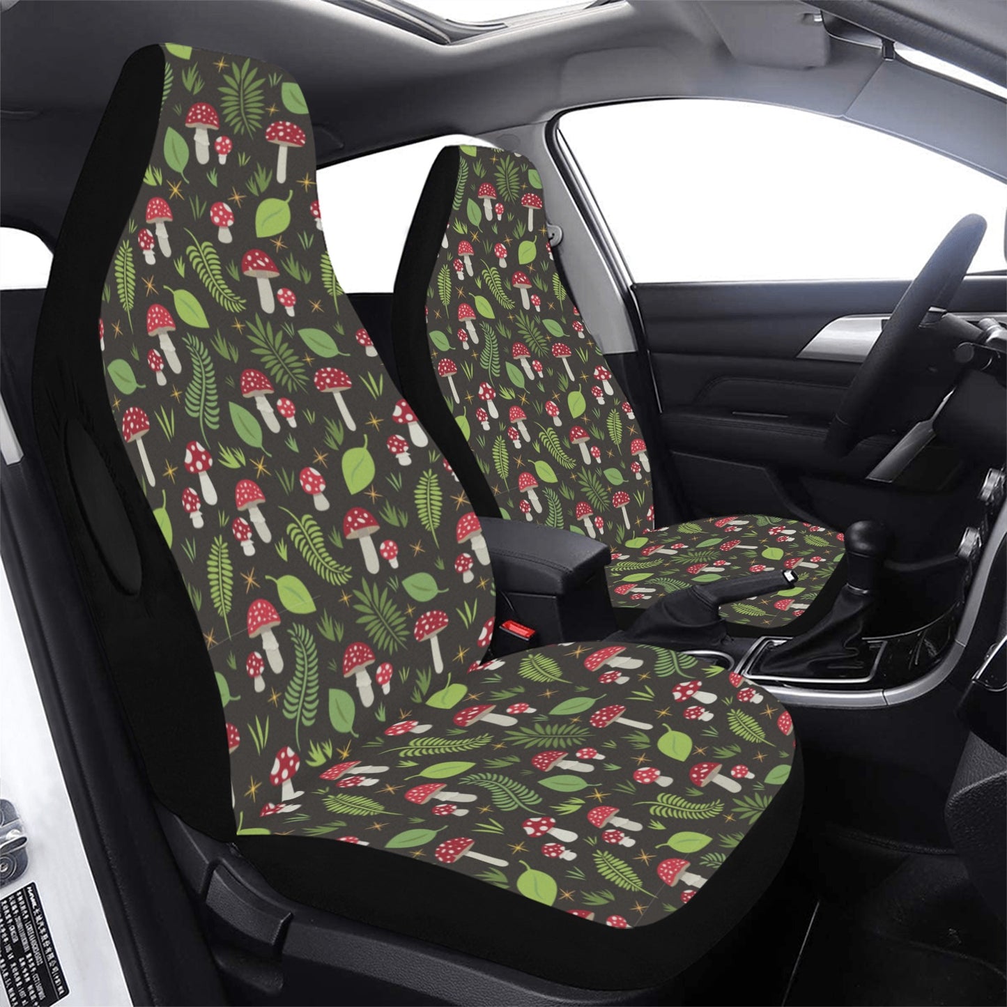 Mushrooms and Ferns Car Seat Covers