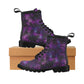 Purple Galaxy Vegan Leather Boots