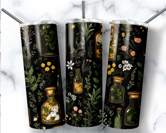 Herbology Skinny Straw Tumbler