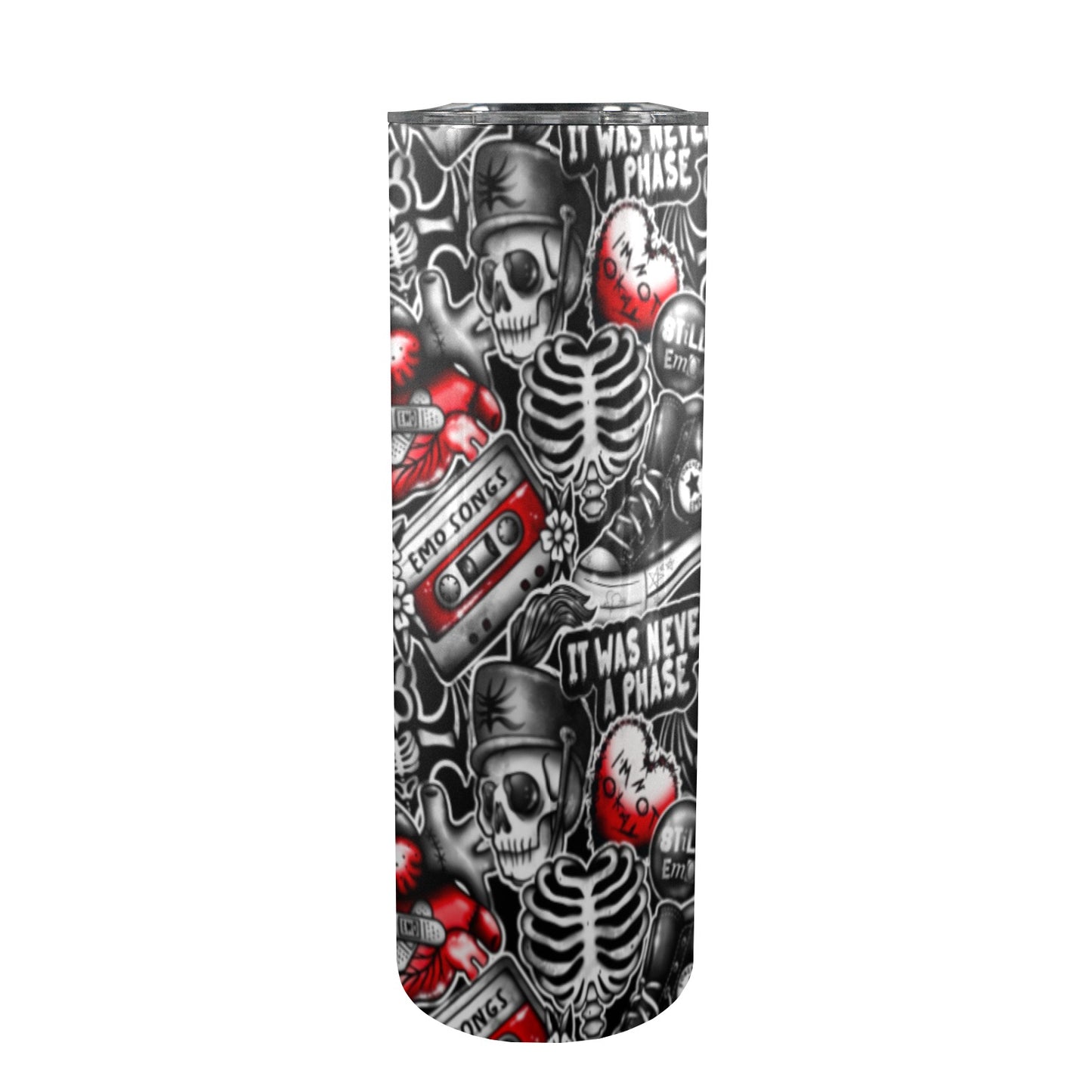 Emo Parade Skinny Straw Tumbler