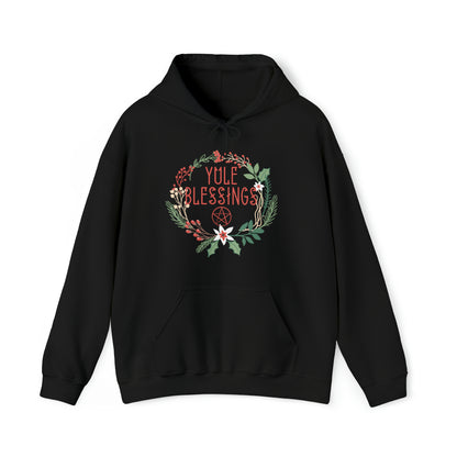 Yule Blessings & Pentacle Hoodie