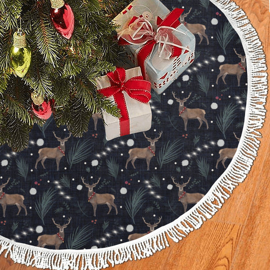 The Yule Stag Tree Skirt