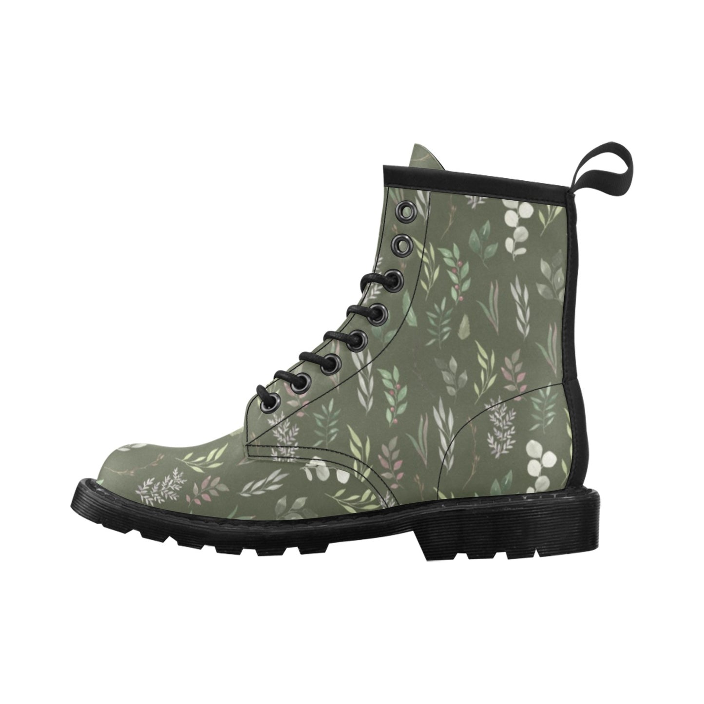 Cottage Greenery Vegan Leather Boots