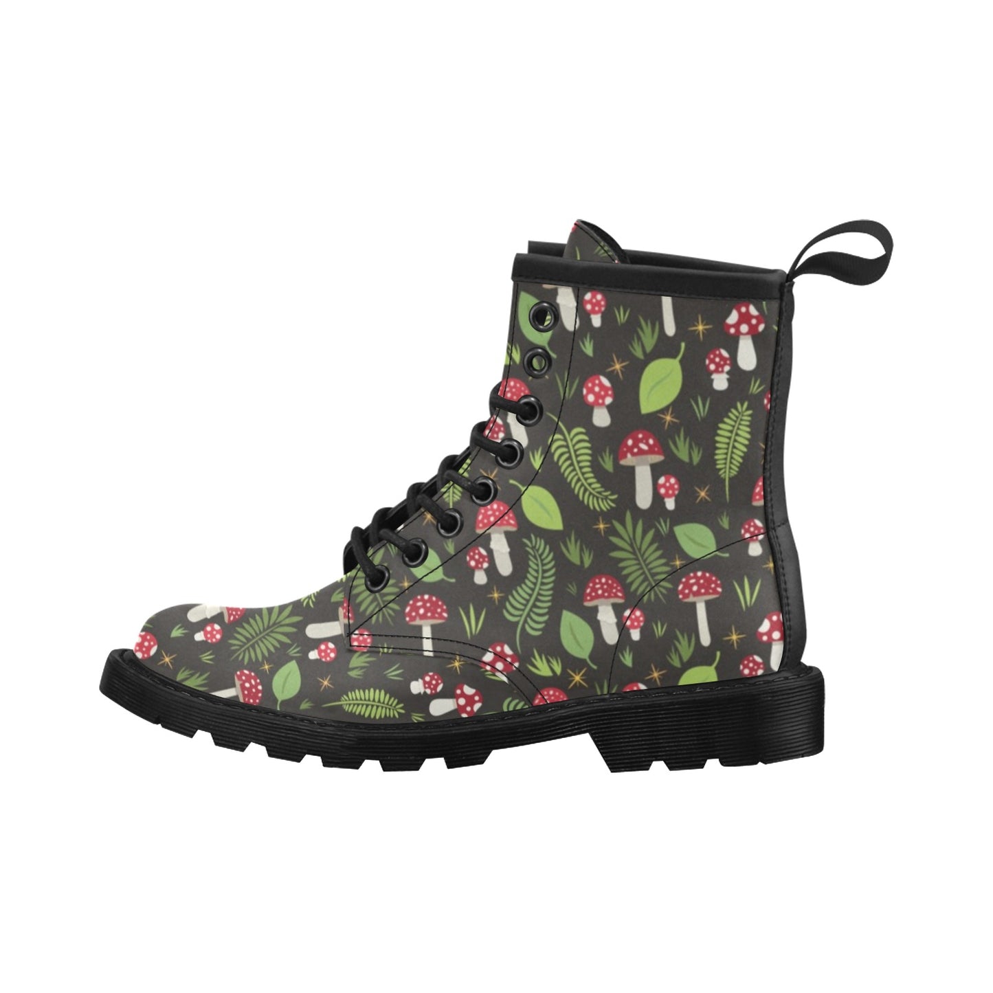 Mushrooms and Ferns Vegan Leather Boots