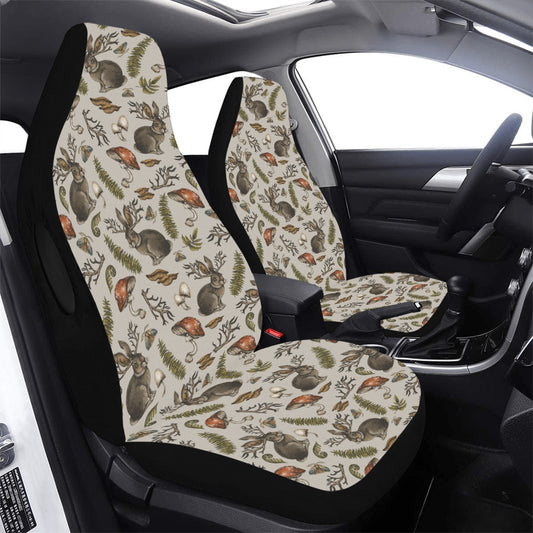 Cryptid Jackalope Car Seat Covers