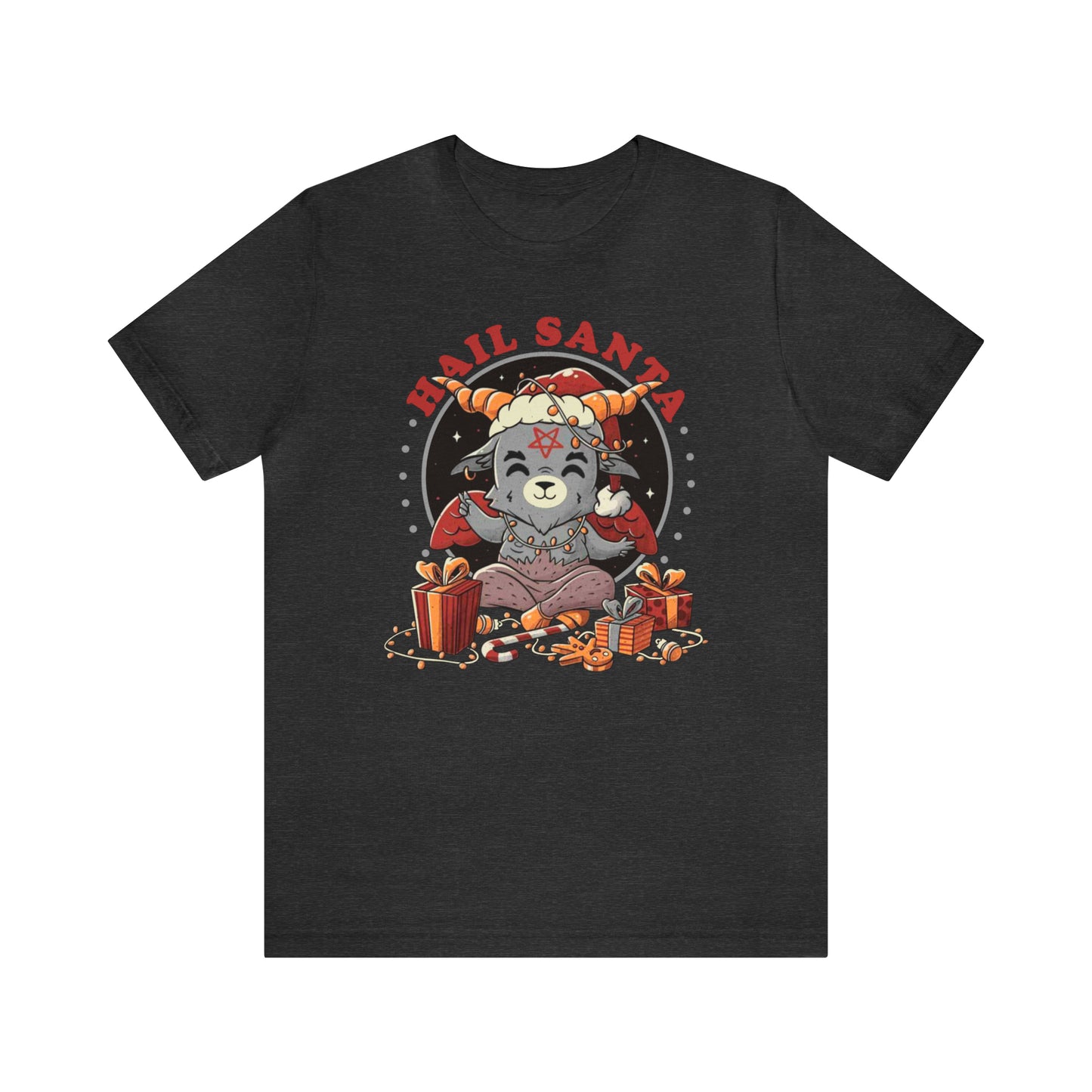 Baby Baphomet Hail Santa T-Shirt