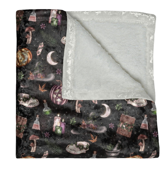 Samhain Crushed Velvet Blanket