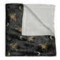 Death's Head Moth Crushed Velvet Blanket