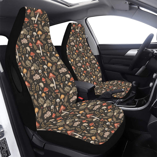 Dark Mushroom Car Seat Covers