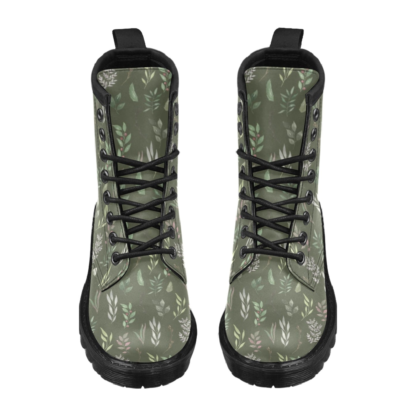 Cottage Greenery Vegan Leather Boots