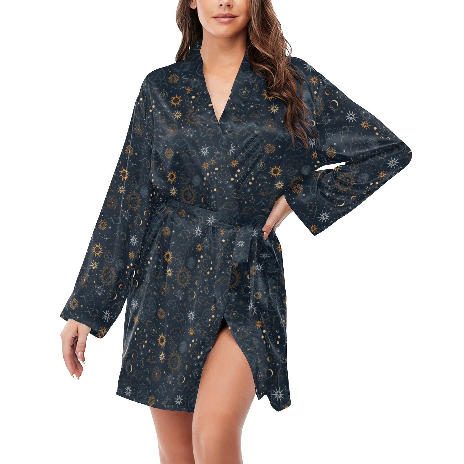 Celestial Satin Robe – Nightshade Grove