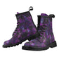 Purple Galaxy Vegan Leather Boots