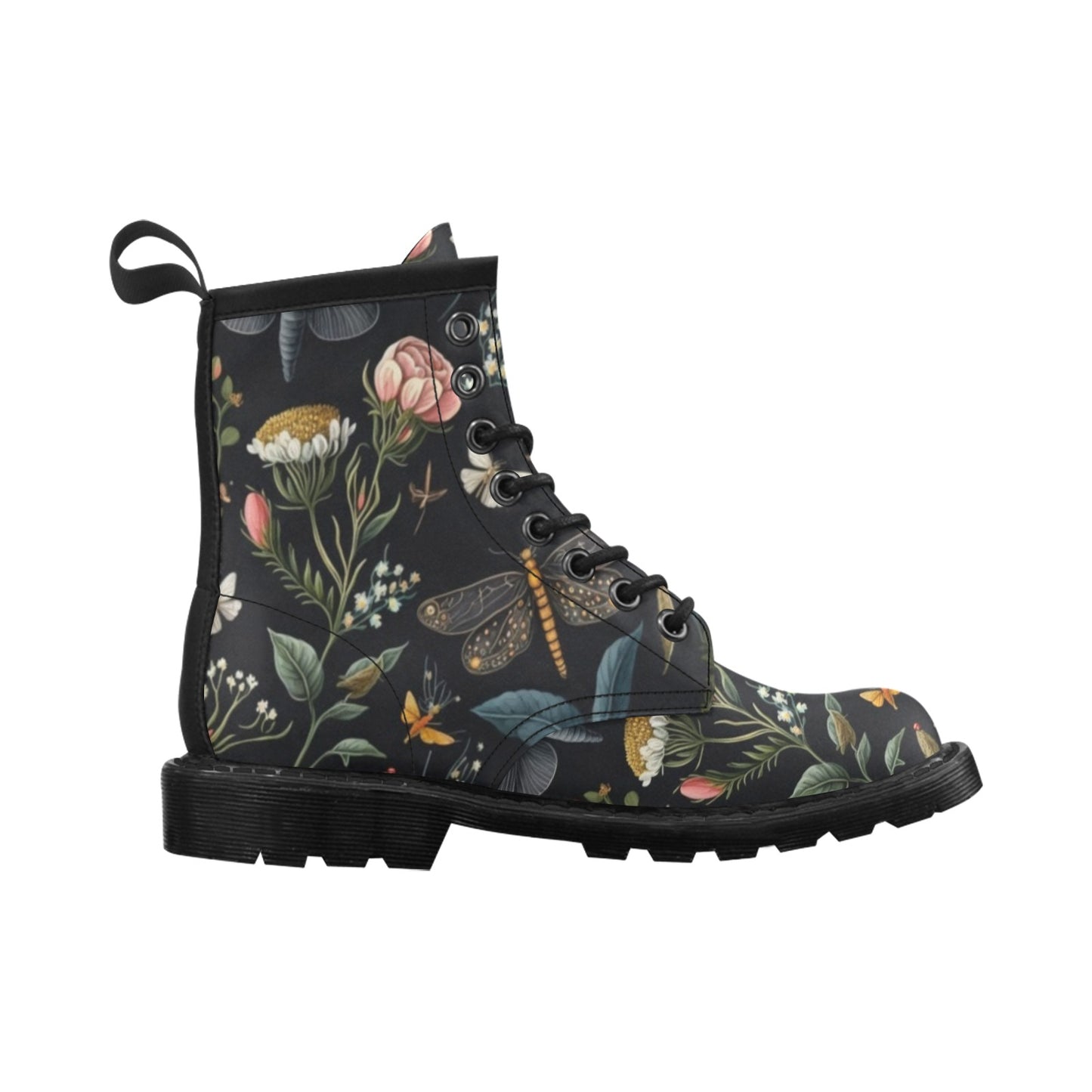 Dark Dragonfly Vegan Leather Boots