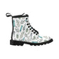 White Crystal Vegan Leather Boots