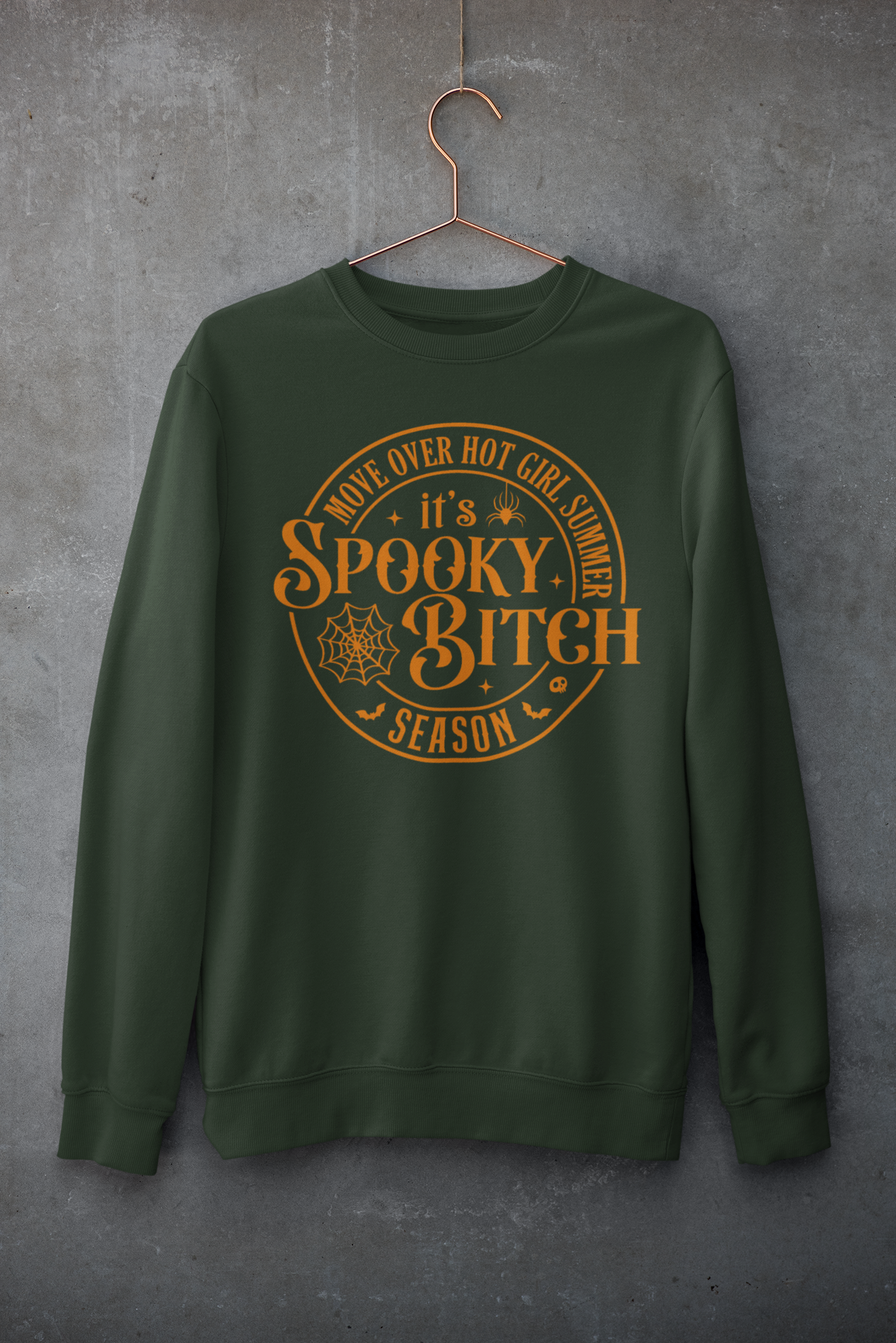 Spooky Bitch Season Sweatshirt (Orange Text)