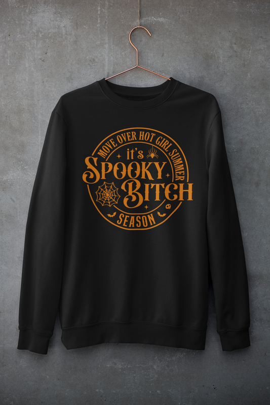 Spooky Bitch Season Sweatshirt (Orange Text)