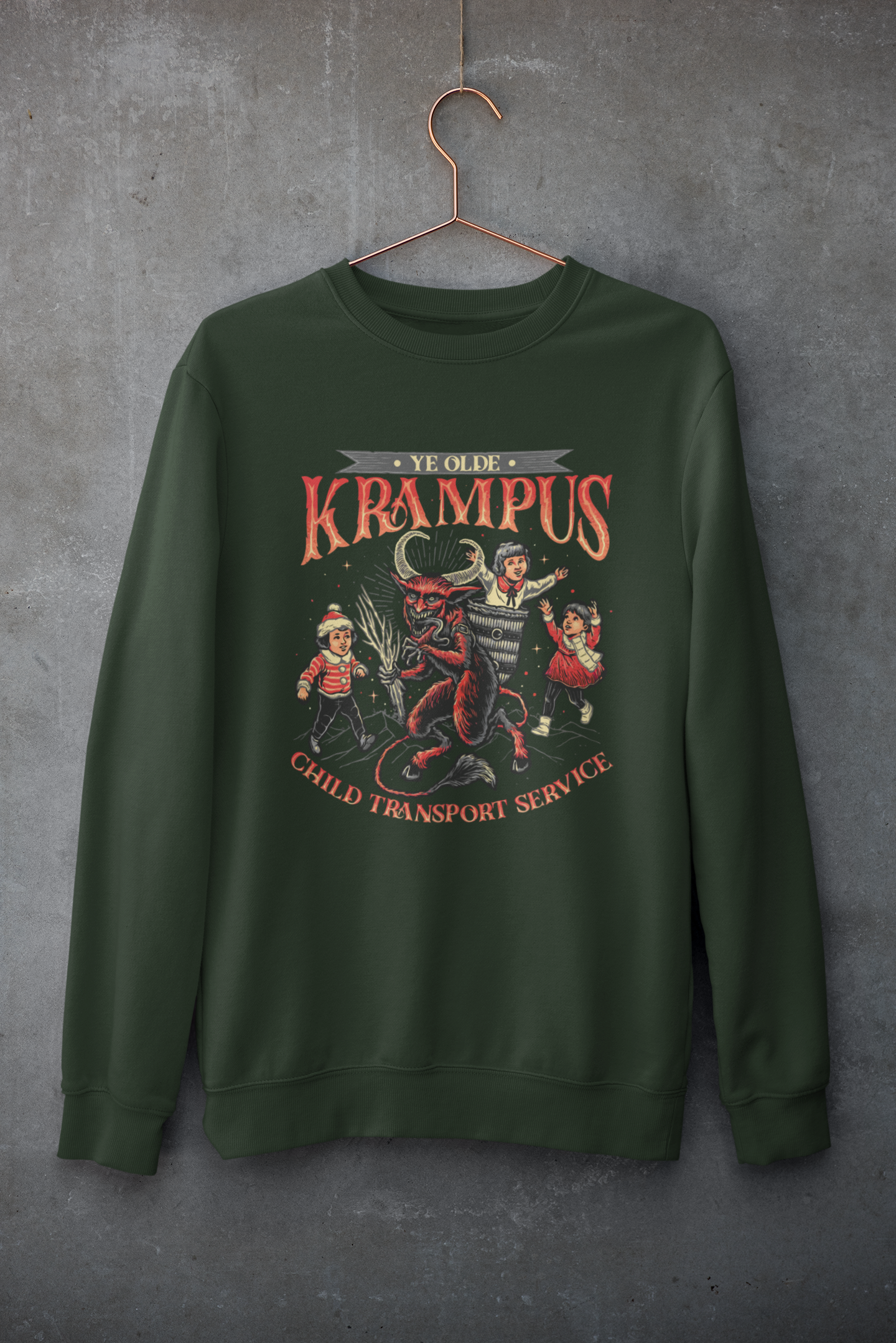 Krampus Child Transport Sweatshirt