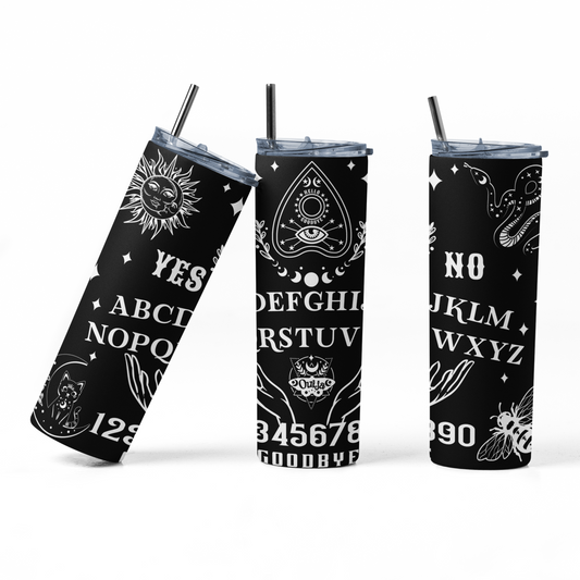 Ouija Skinny Straw Tumbler